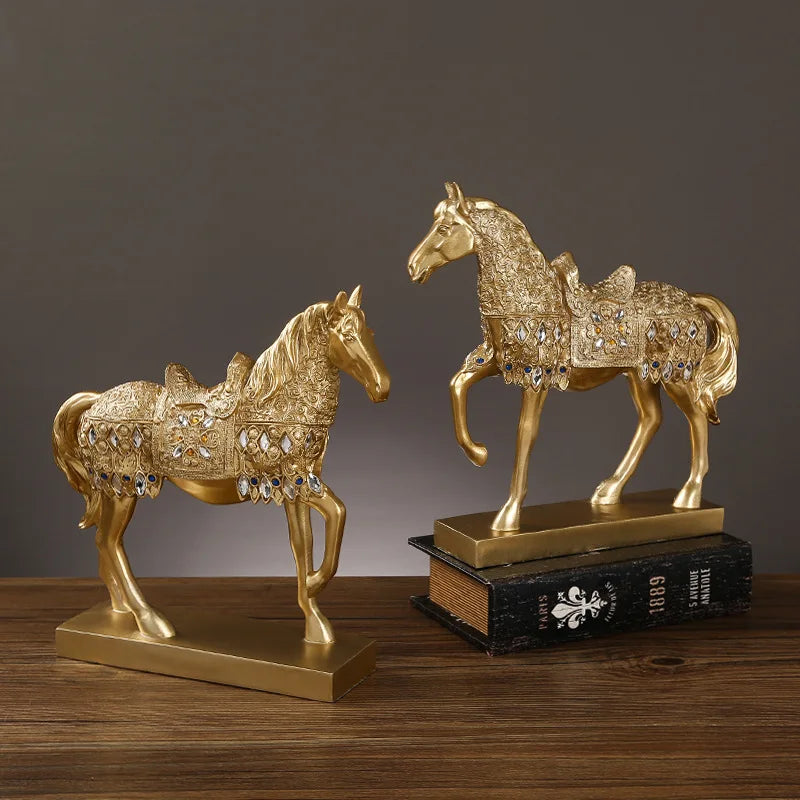 Classic Resin Horse Sculpture