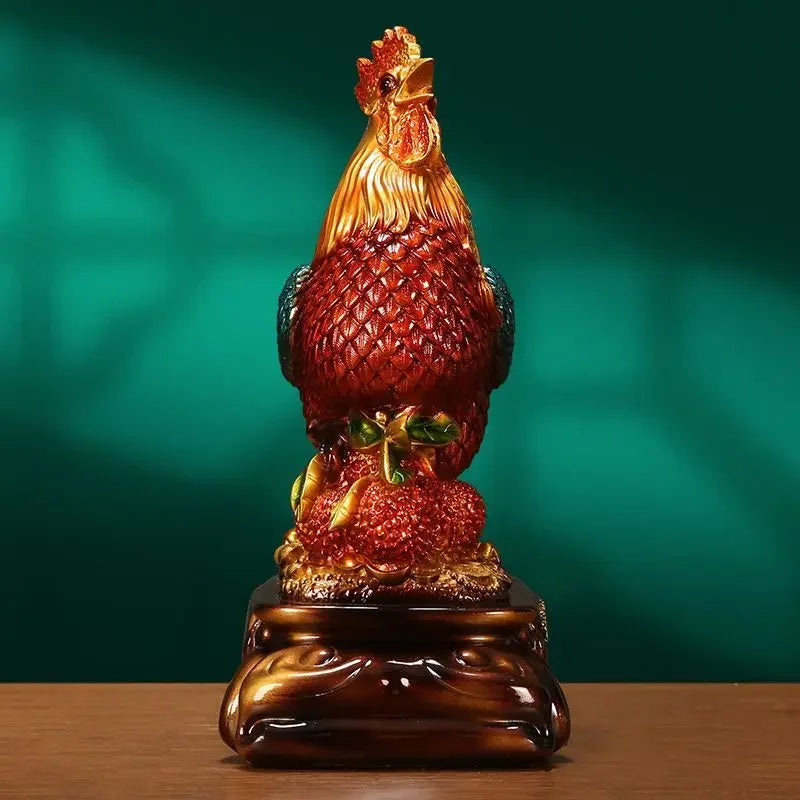 GOLDEN HERALD | Fortune Rooster Sculpture