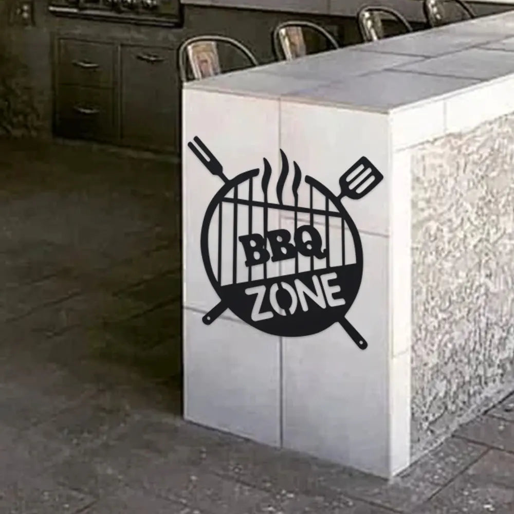 GrillZone™ Metal BBQ Sign
