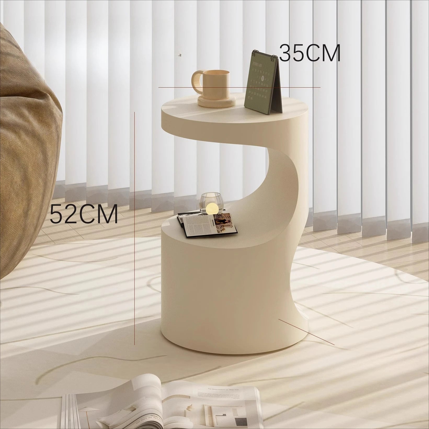 Zen Curve™ Terrazzo Side Table