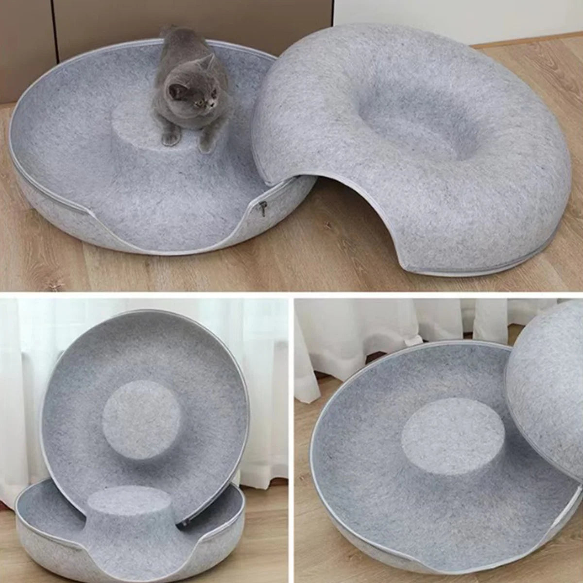 DonutDuo™ 2-in-1 Cat Bed & Tunnel