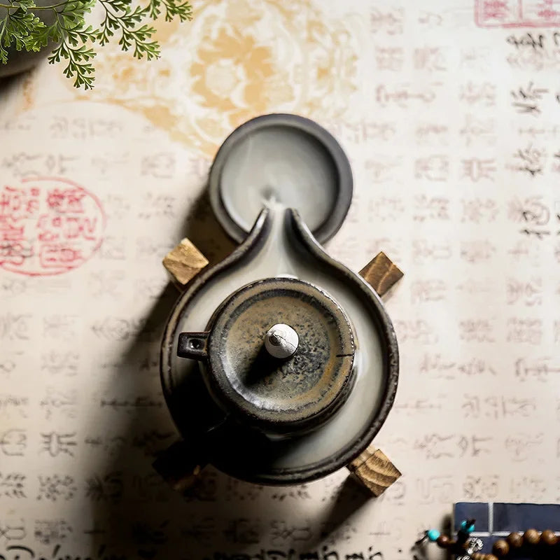 Artisan Flow Incense Burner - Handmade Ceramic Backflow Design