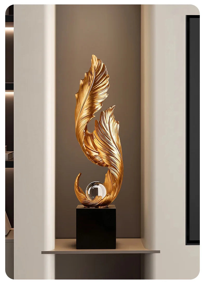 Ethereal™ Flowing Feather Sculpture
