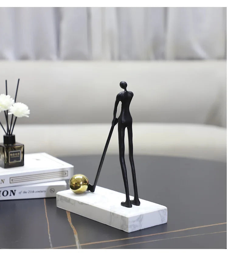 Abstract Golfer Figurine