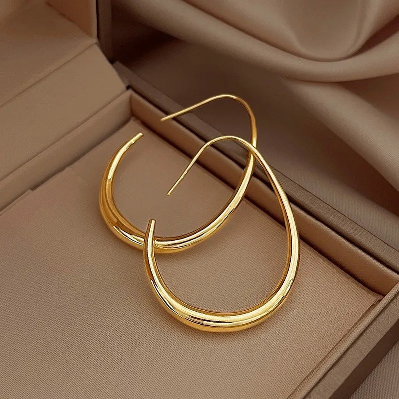 Lumière™ 925 Sterling Silver Oval Hoops