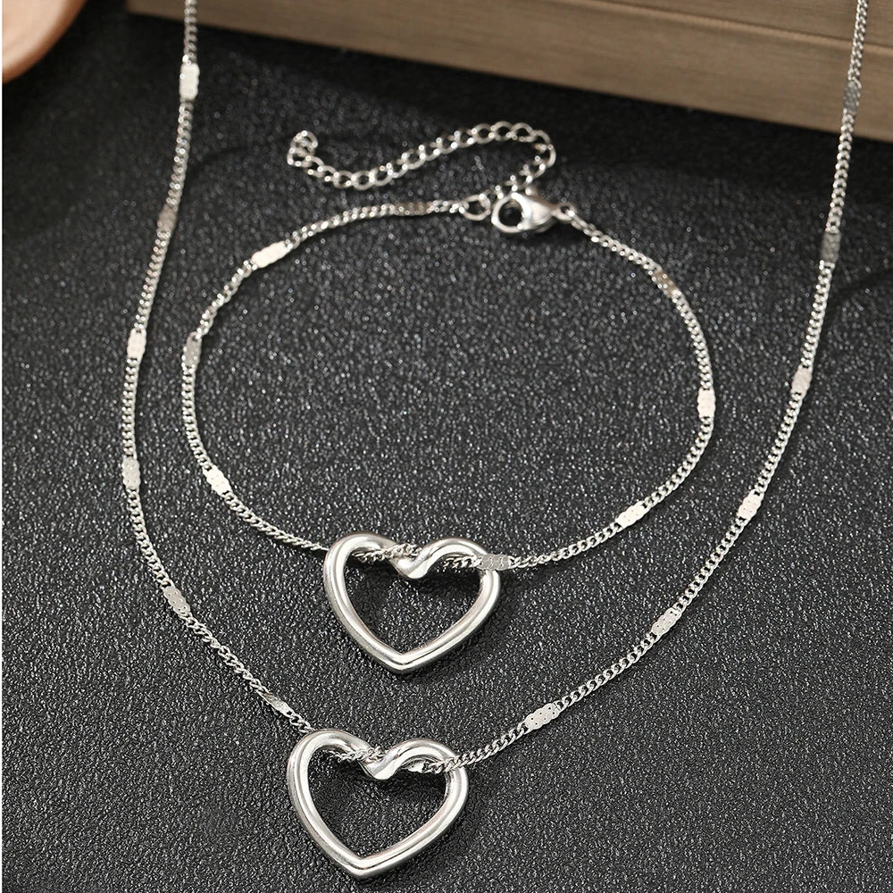 Lumière Heart™ – Set da gioielli a cuore attorcigliato