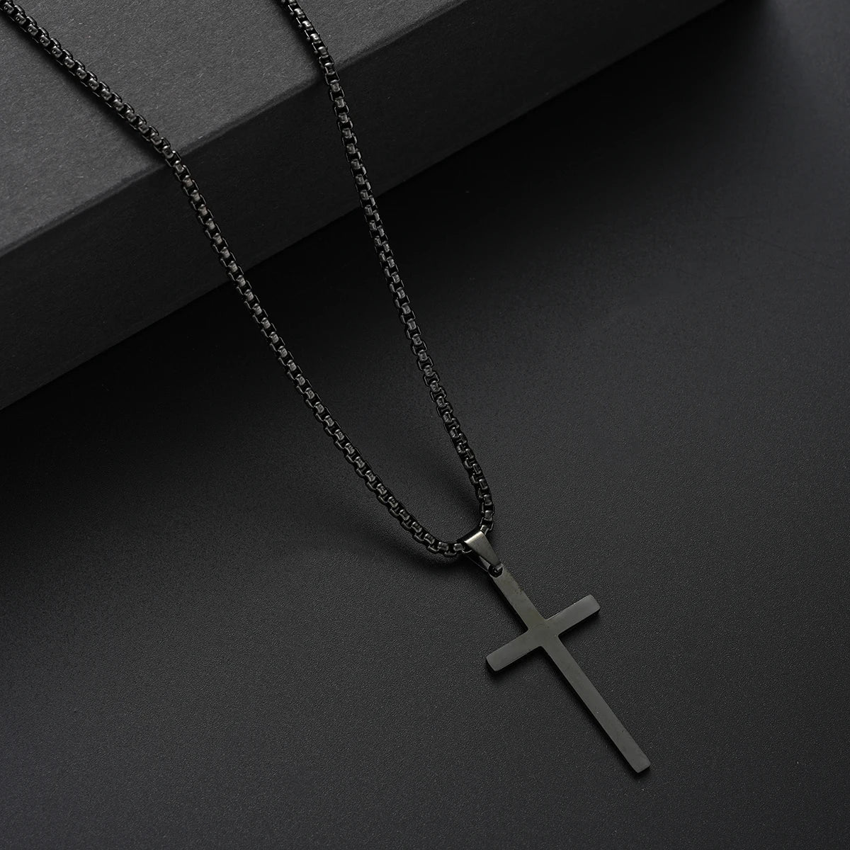 TrinitySteel™ – Pendent da Cross, Ring engravà & Set da Braccialett