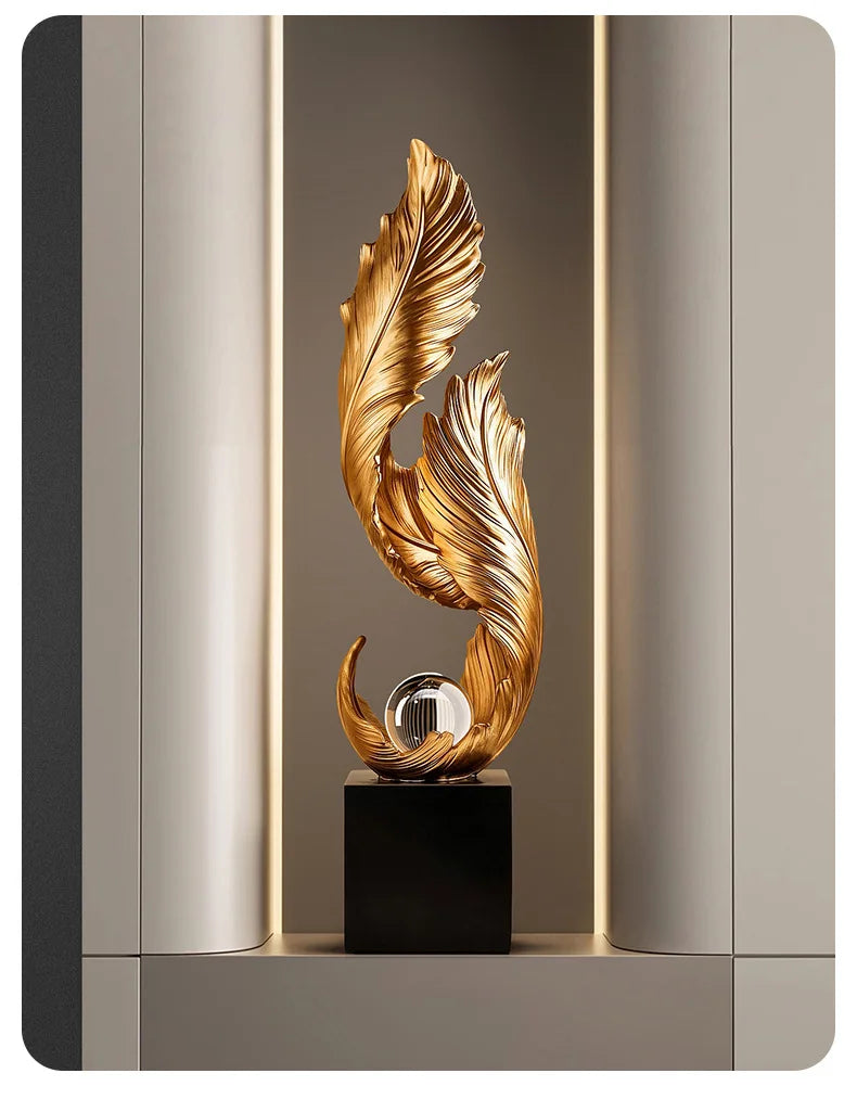 Ethereal™ Flowing Feather Sculpture