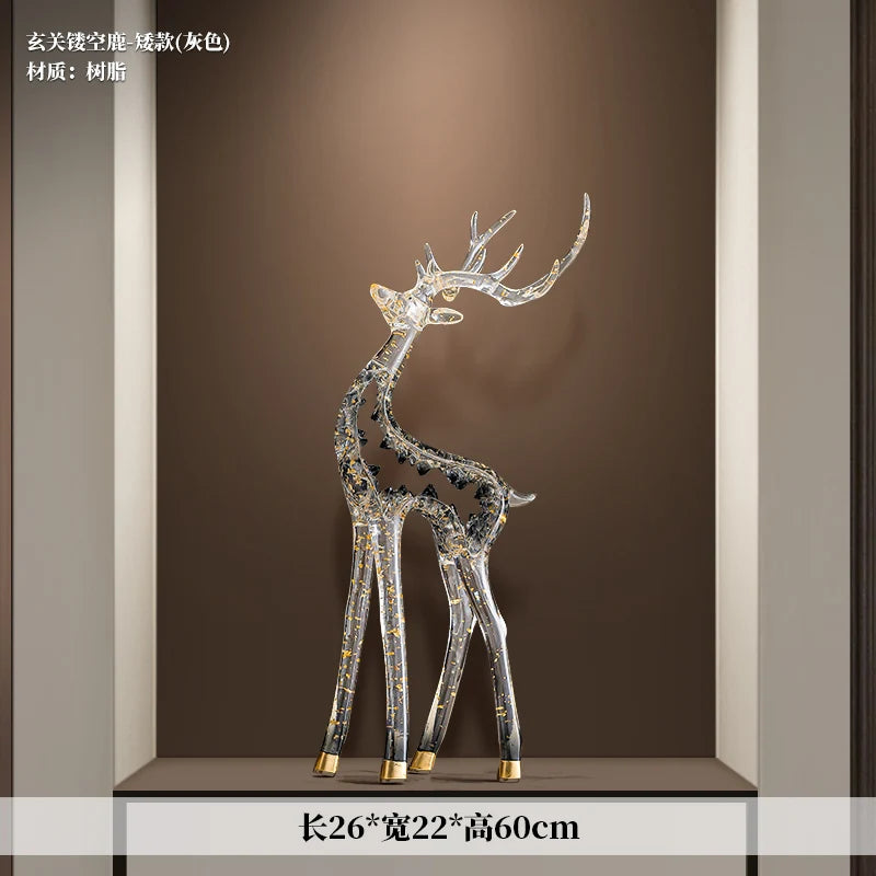 Crystal-Form Stag Sculpture