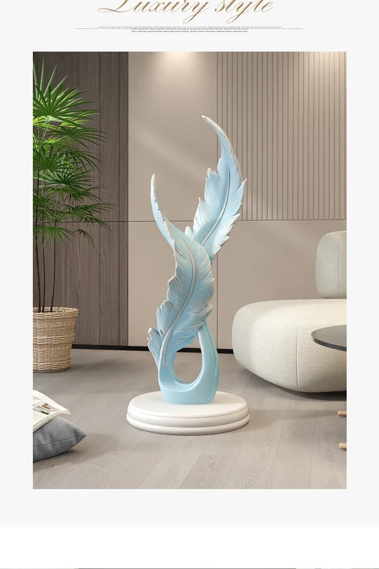 Luminous Ascent Feather Sculpture