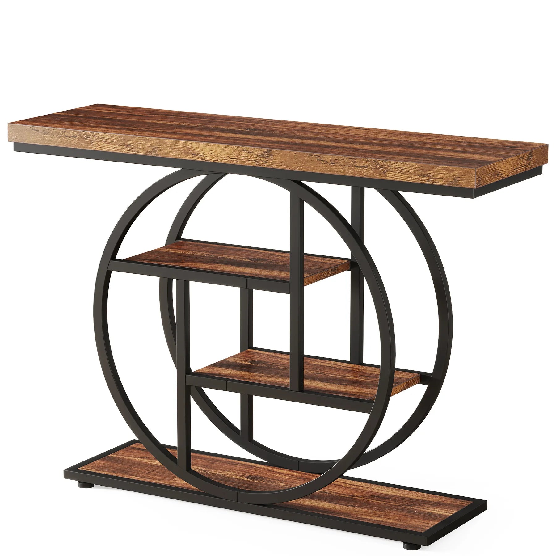 Modern Iron & Wood Entrance Table