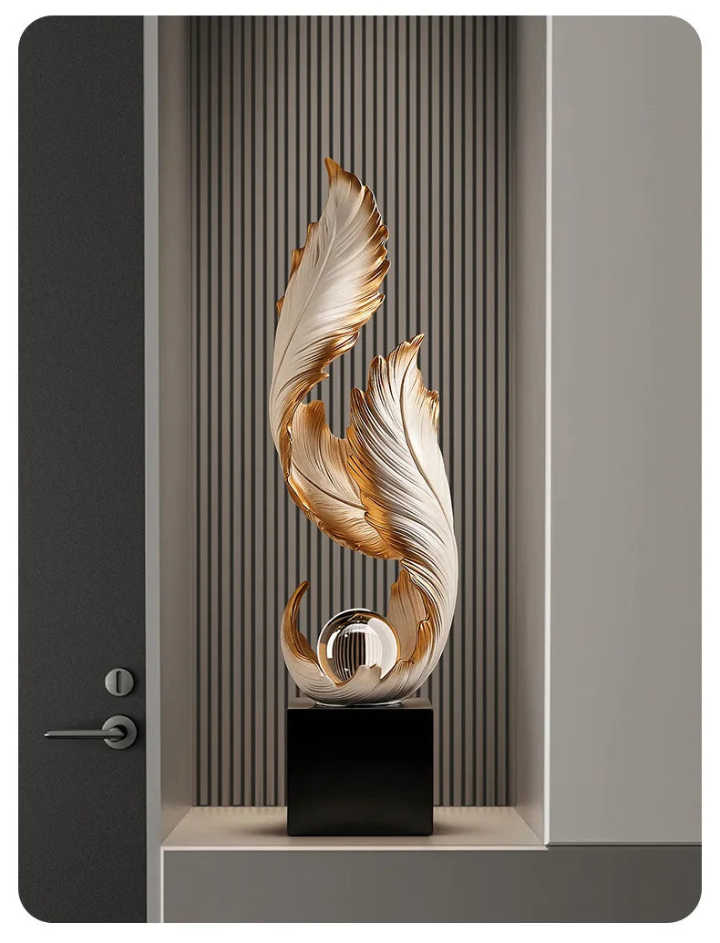 Ethereal™ Flowing Feather Sculpture