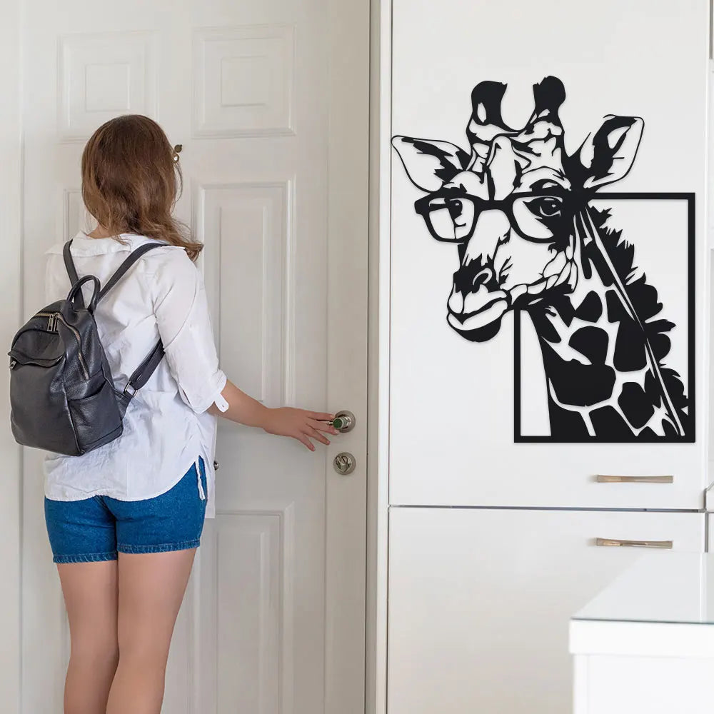GiraffeGlam™ Minimalist Metal Wall Art