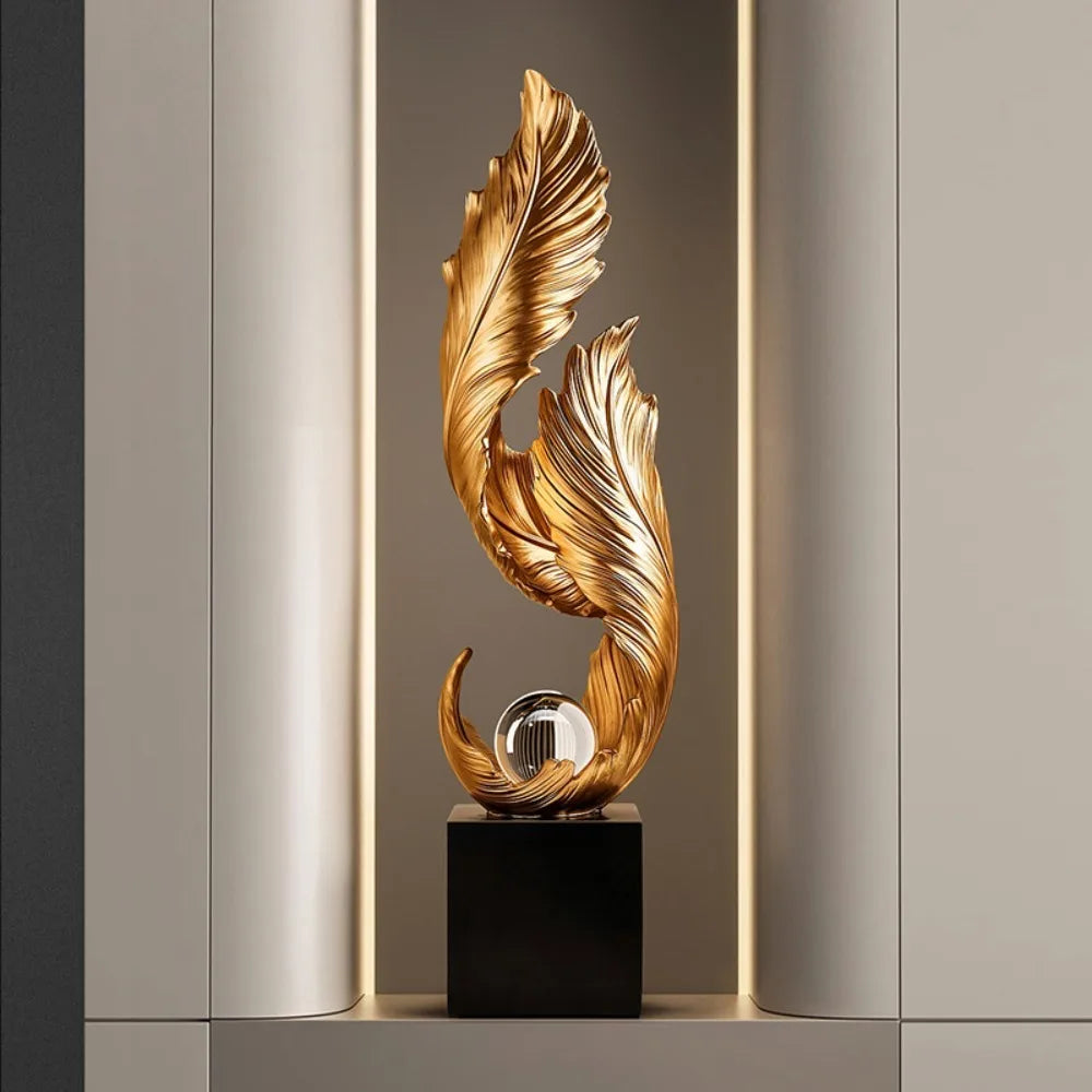 Ethereal™ Flowing Feather Sculpture