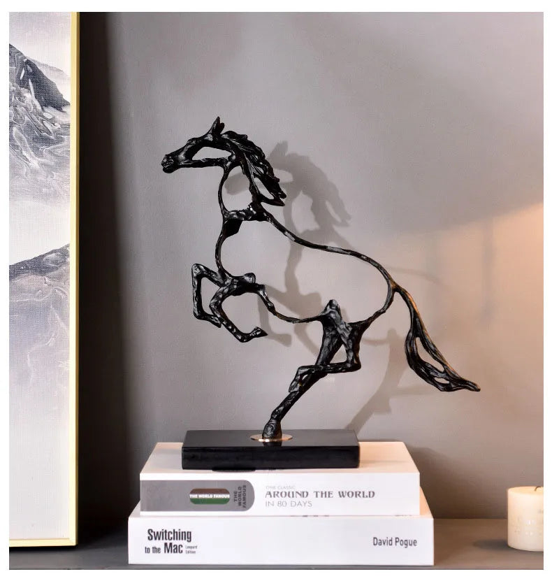 Spirit in Motion - Hollow Cast Iron Horse Sculpture