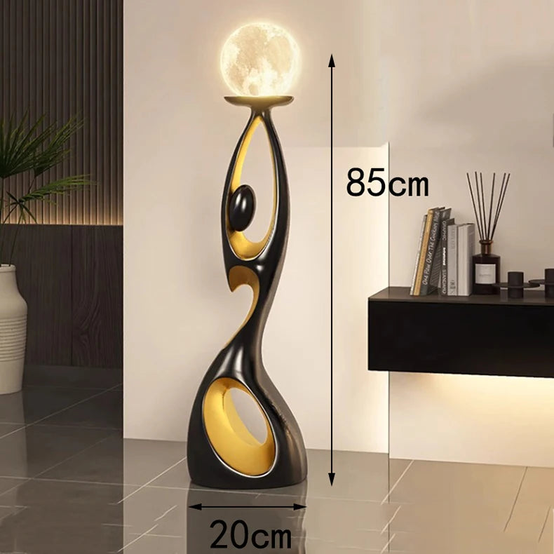 Lunar Embrace™ Sculptural Floor Lamp
