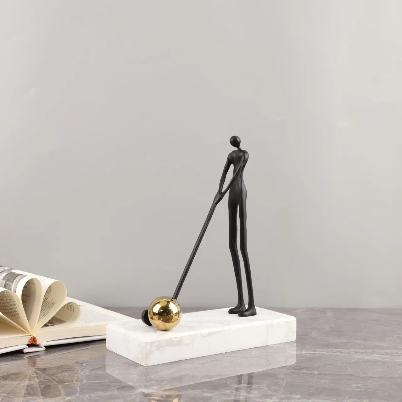 Abstract Golfer Figurine