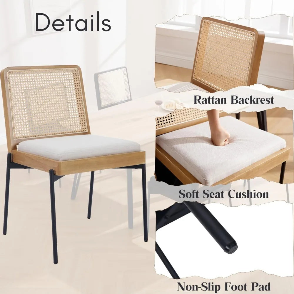 CoastalWeave™ Mid-Century Dining Chairs