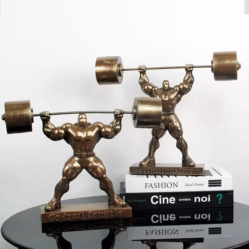 The Ironborn - Muscular Bodybuilder Sculpture in Cold-Cast Resin