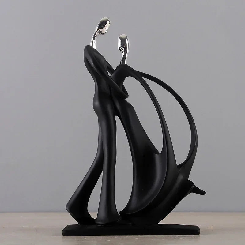 Dancing Couple Resin Sculpture