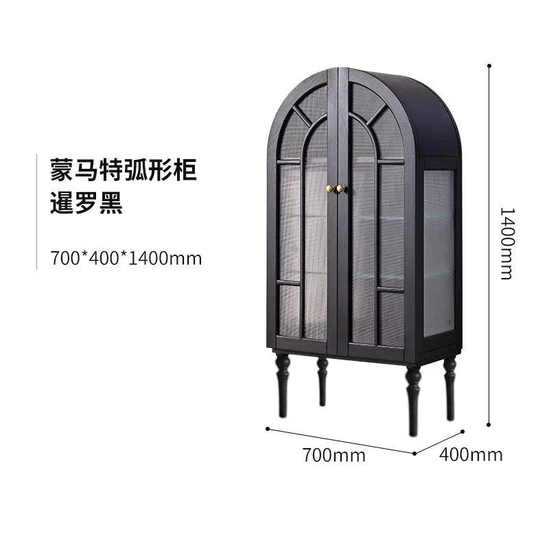 Château - French Medieval Display Cabinet in Ash Wood