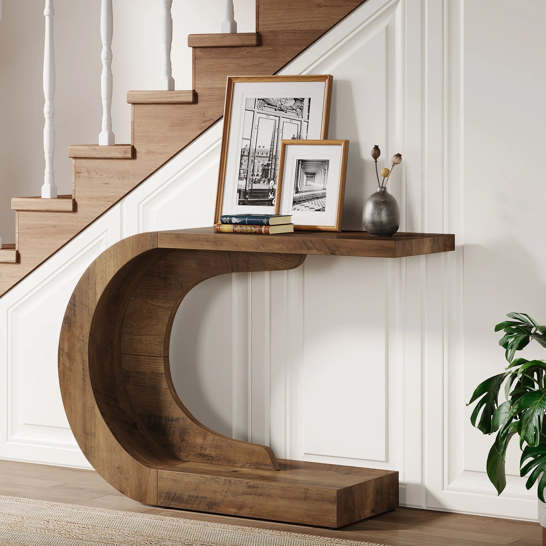 WaveForm™ C-Shaped Console Table