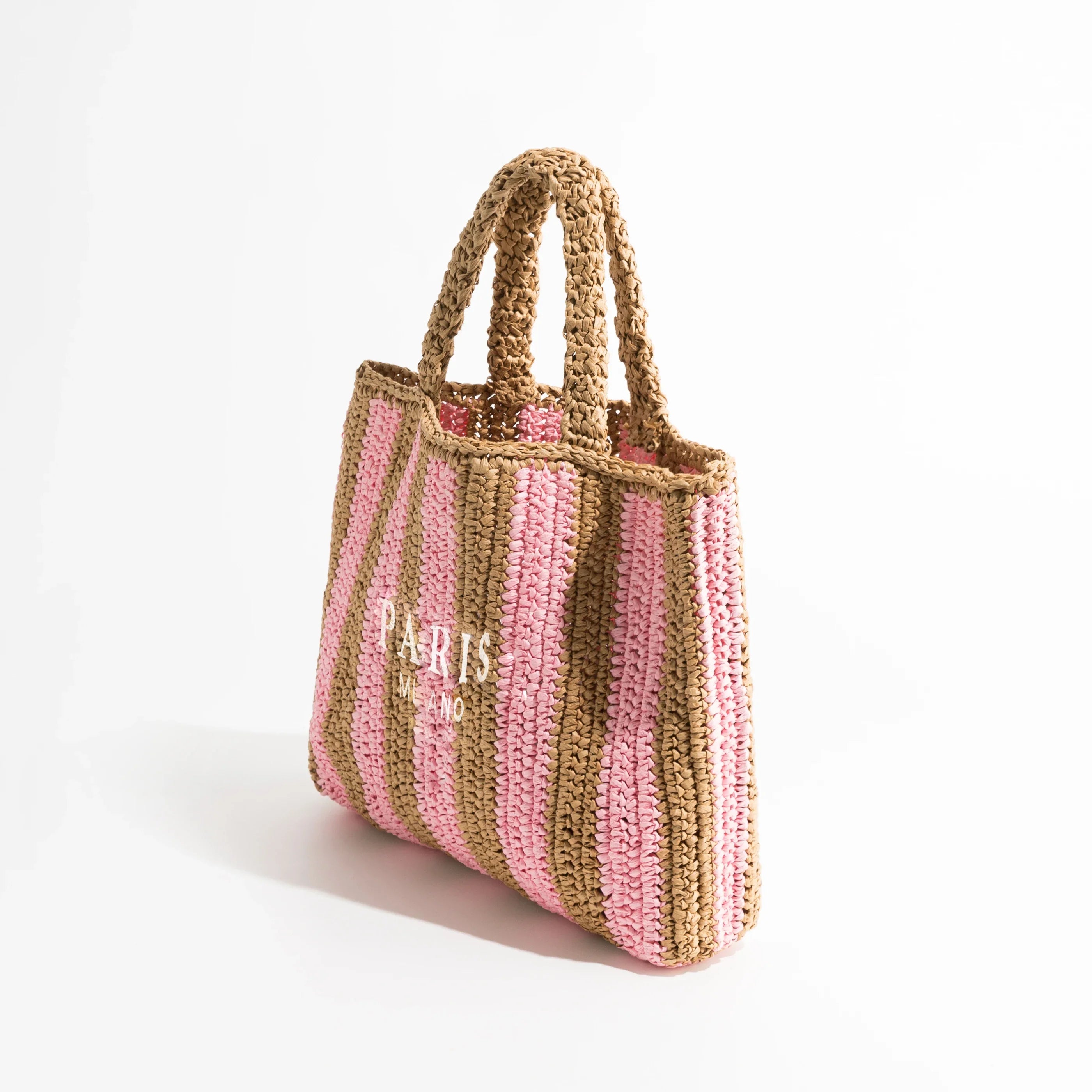 Handgewebte Strohtasche für den Strand