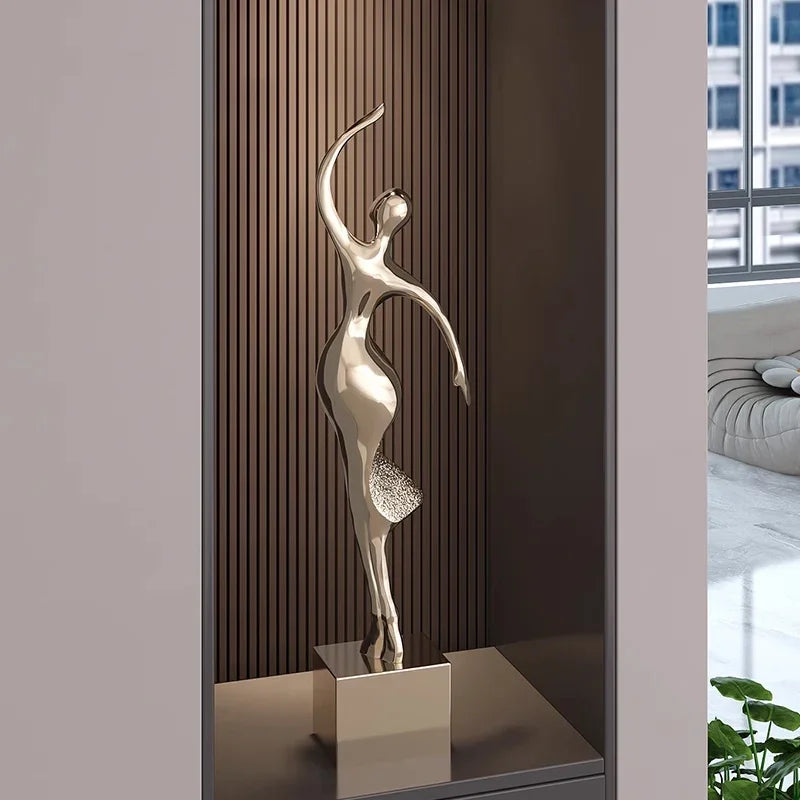 Abstract Dancer Floor Sculpture