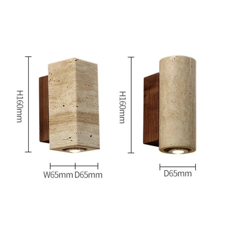 WabiStone™ Marble Wall Sconce