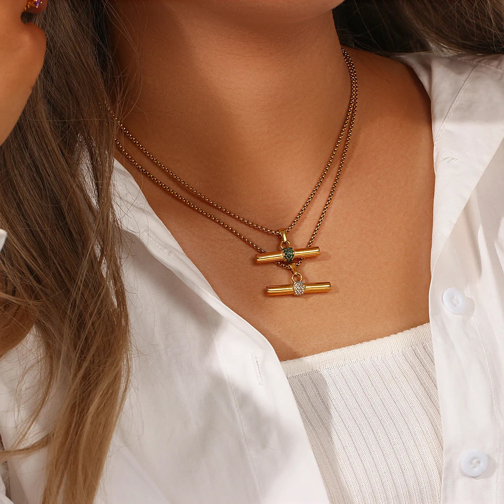 Penelope Polish™ T-Bar Collana