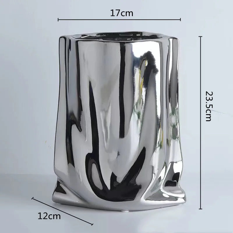 Ruffle & Shine™ Ceramic Vase