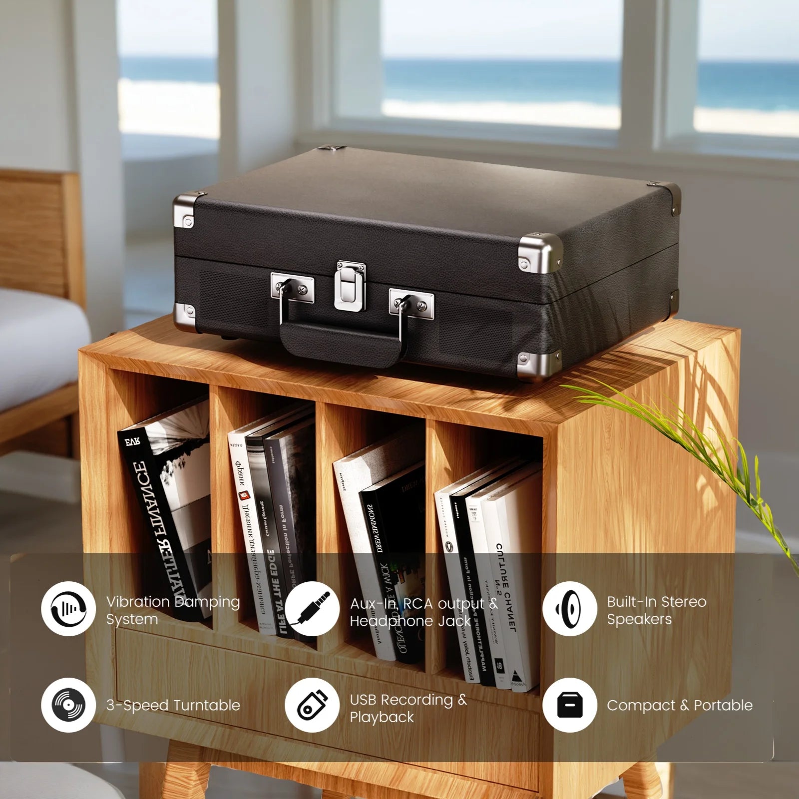 VinylEx™ Professional Suitcase Turntable
