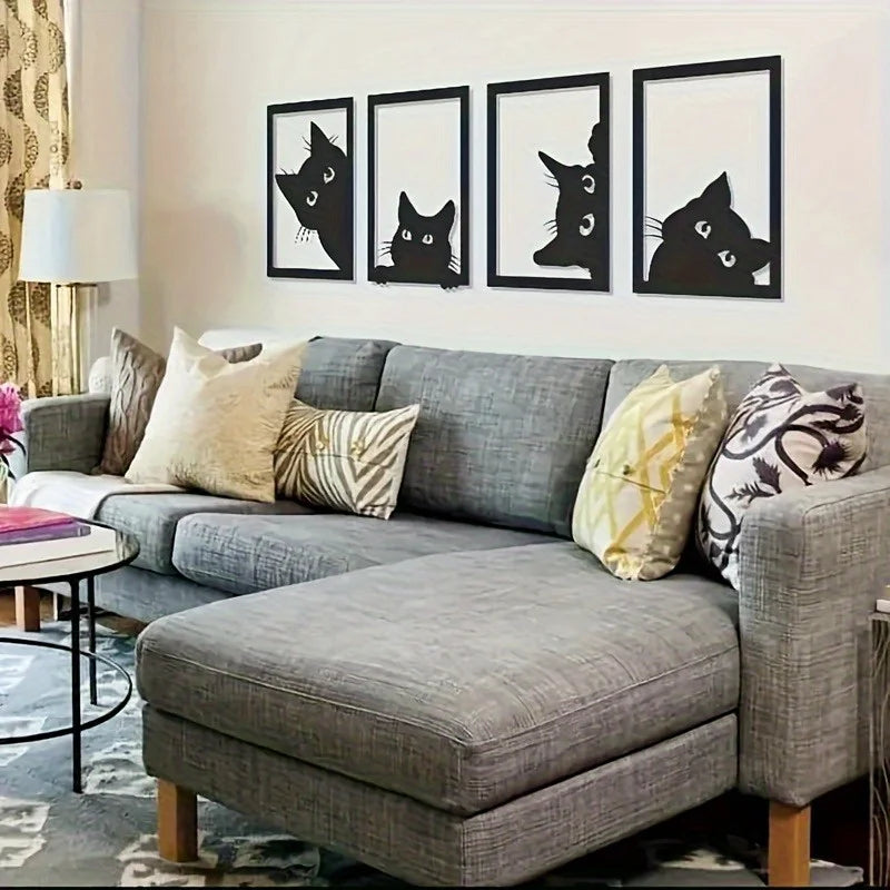 FelineQuad™ Cat Silhouette Collection