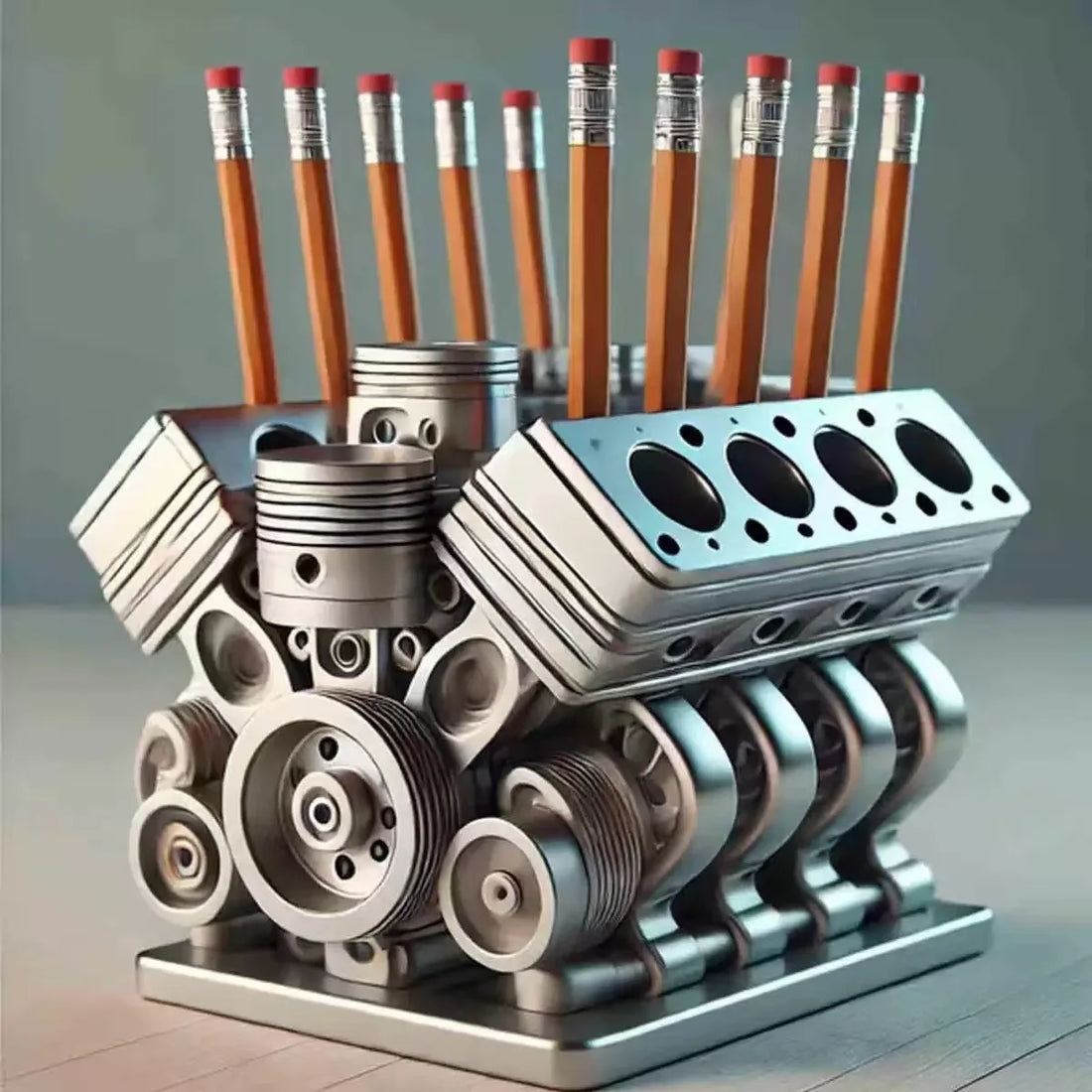 Horsepower™ V8 Engine Desk Organizer