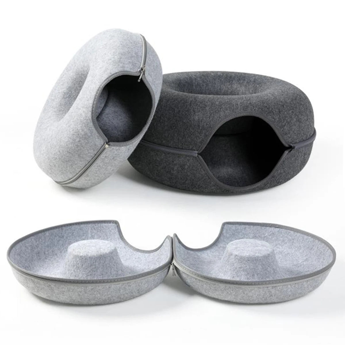 DonutDuo™ 2-in-1 Cat Bed & Tunnel