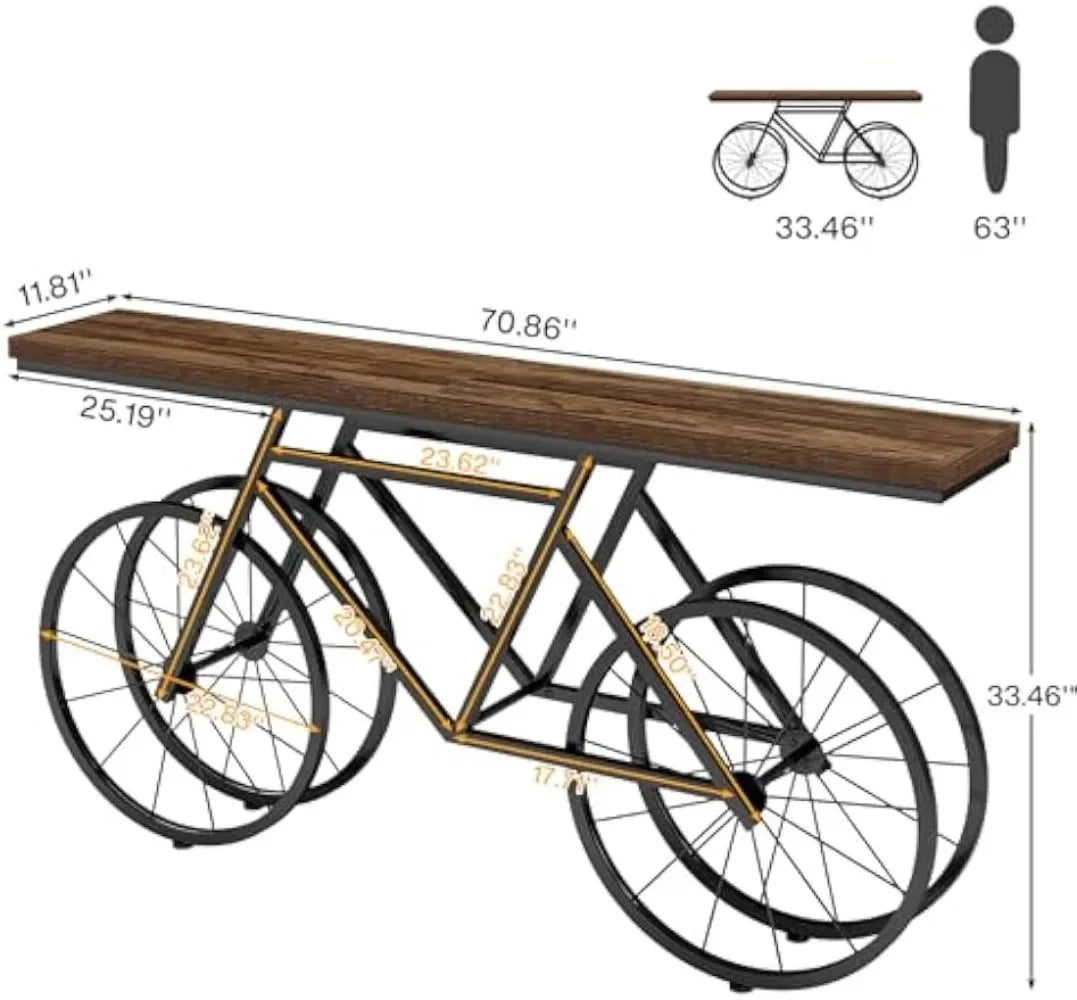 Industrial Vintage Bicycle Console