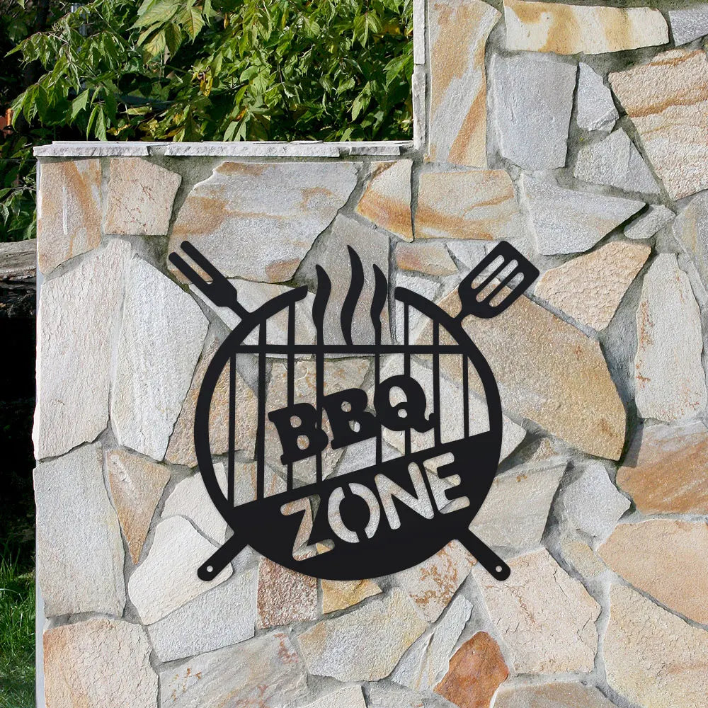 GrillZone™ Metal BBQ Sign