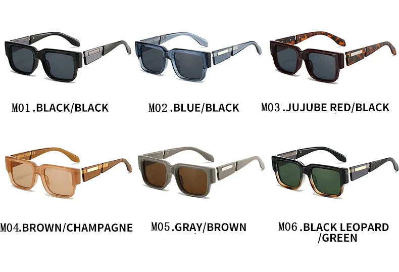 Retro Square Sunglasses – Unisex Vintage Style