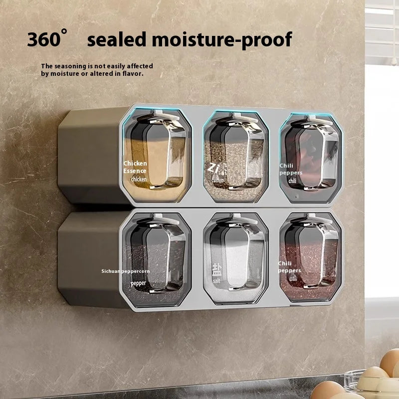 SpiceVault™ Wall-Mounted Spice Organizer