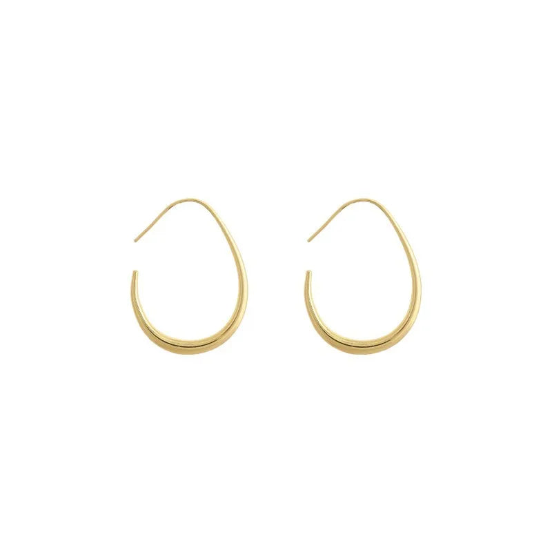 Lumière™ 925 Sterling Silver Oval Hoops