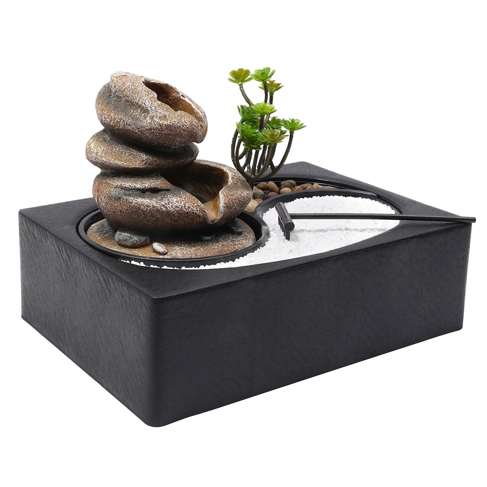ZenCascade™ LED Tabletop Water Fountain