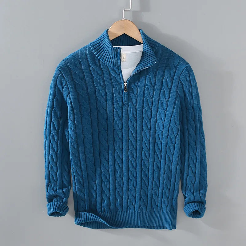 Heritage Quarter-Zip Cotton Pullover