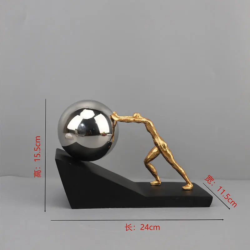 Sisyphus Figure Desk Sculpture