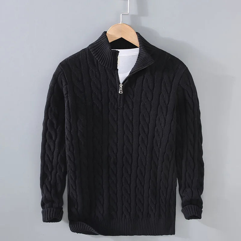 Heritage Quarter-Zip Cotton Pullover