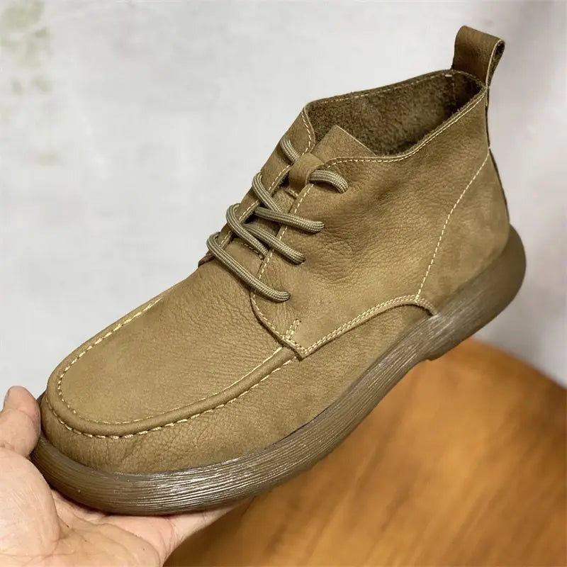 Vellaro™ Luxe Wide-Toe Leather Boots