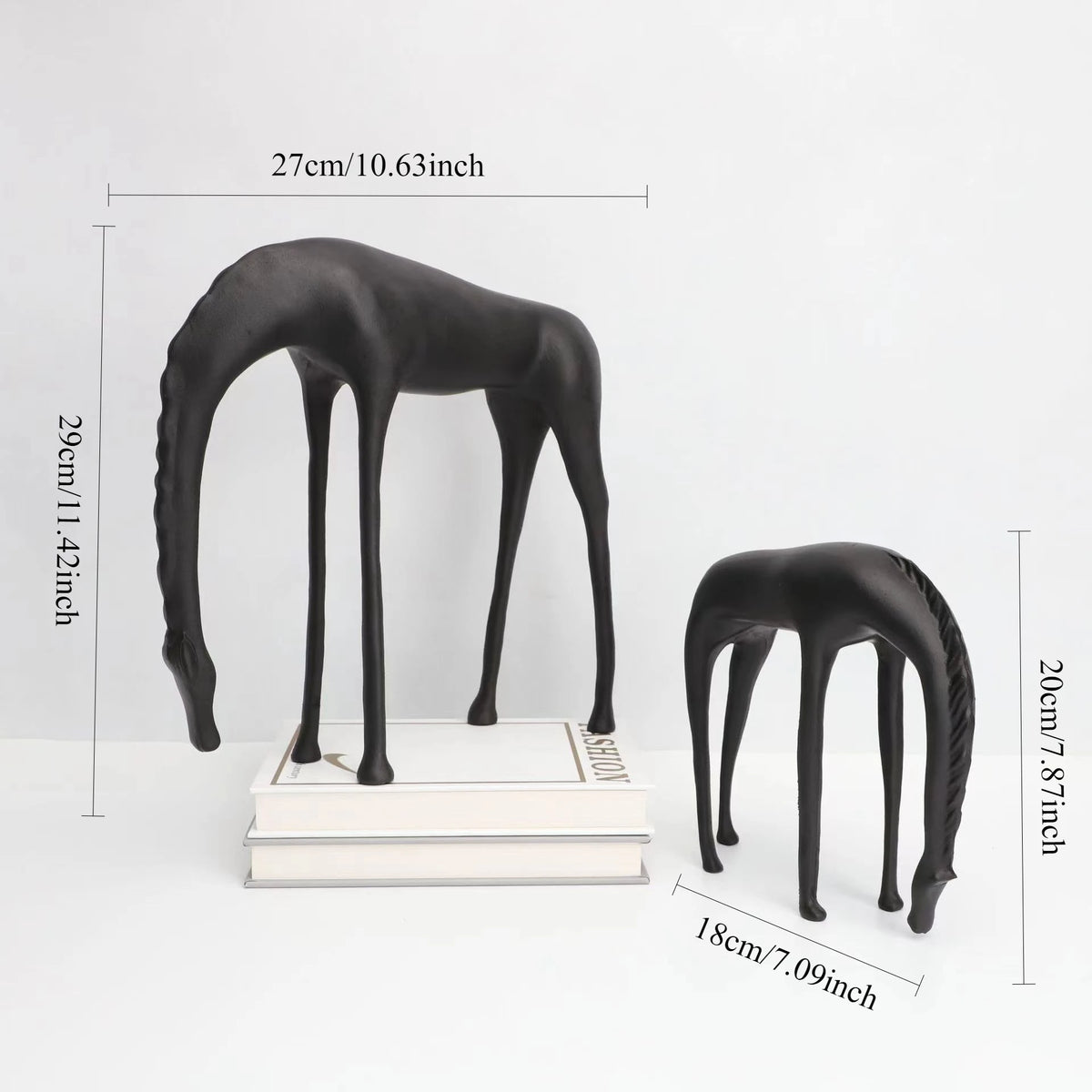 Abstract Metal Deer Sculpture