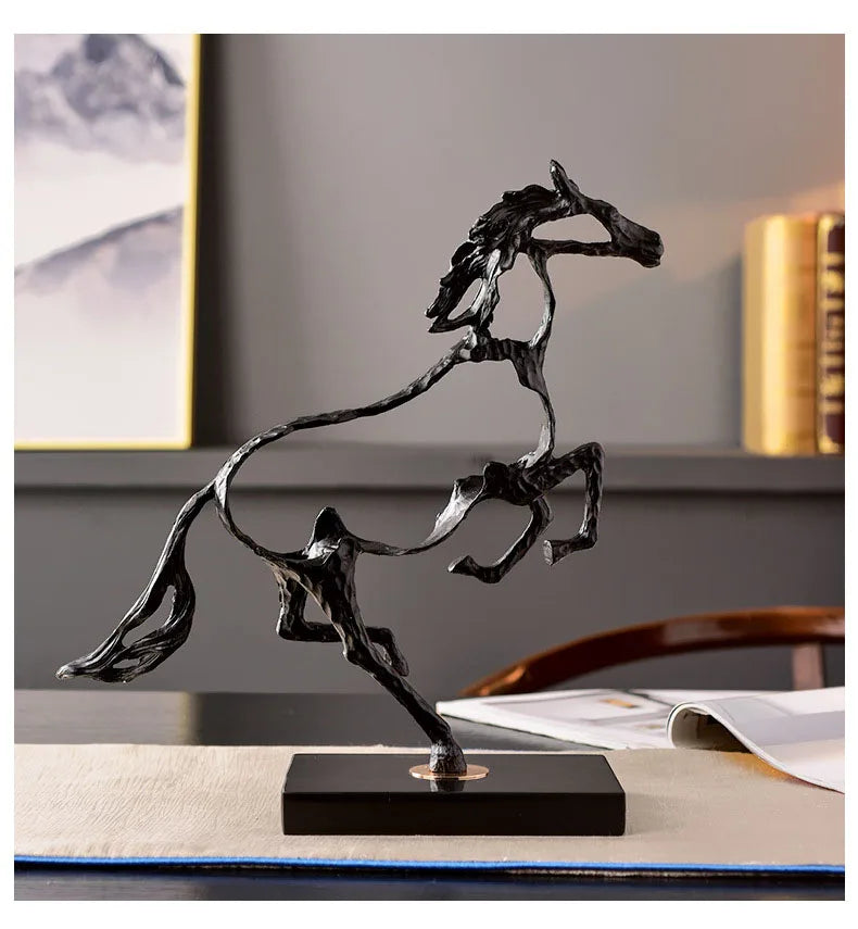 Spirit in Motion - Hollow Cast Iron Horse Sculpture