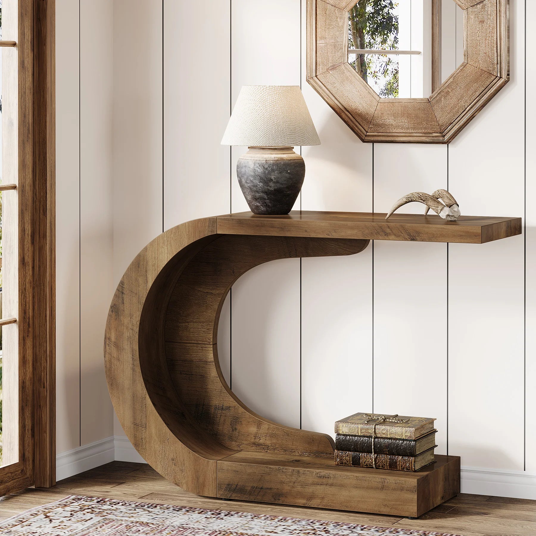 WaveForm™ C-Shaped Console Table