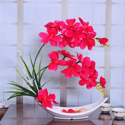 Eternal Grace™ - Arrangements da Butterflor Orchidea cun Vasa da Ceramica