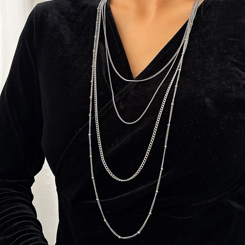 CelesteLuxe™ – Mehrschichtige Statement-Kettenhalskette